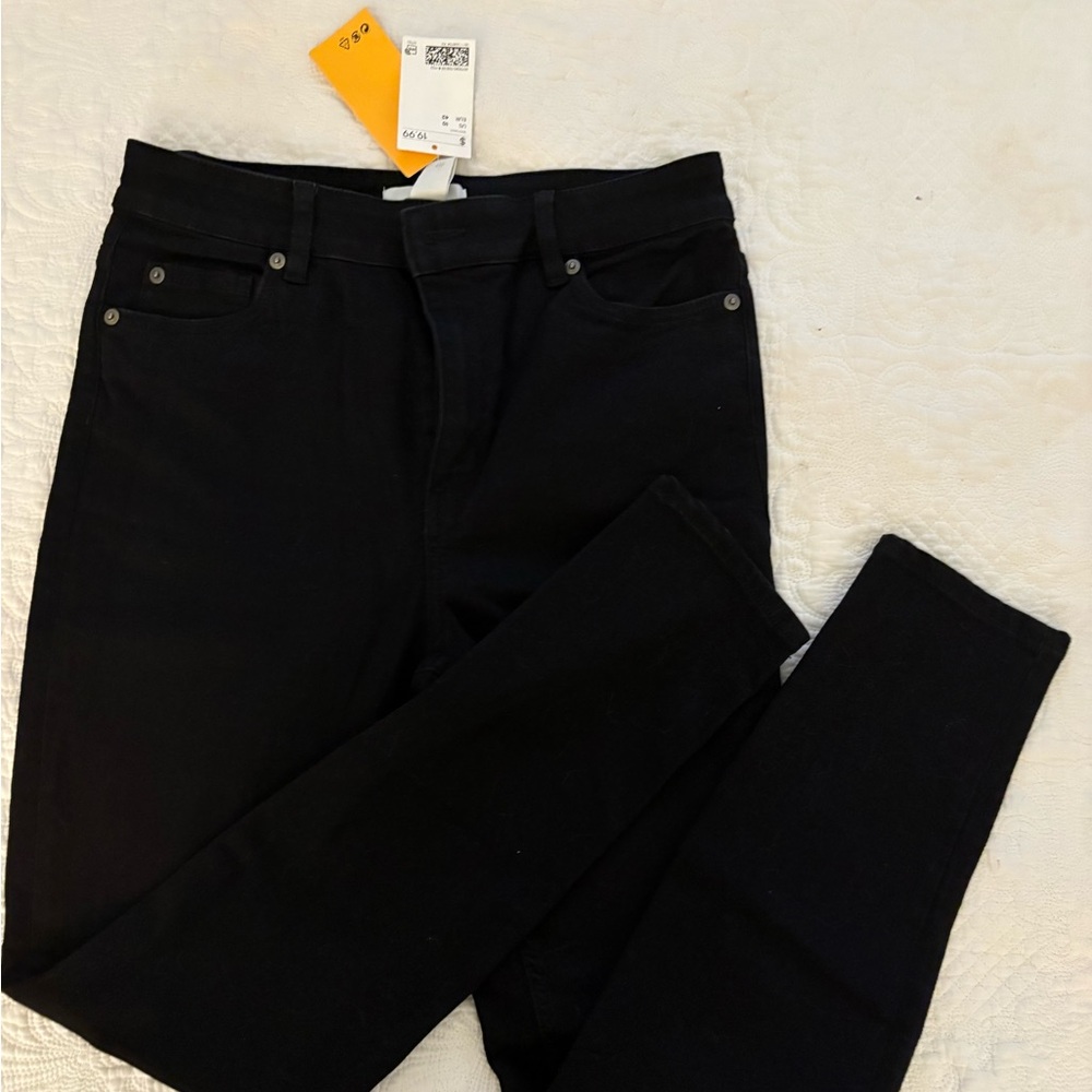 NWT Black Denim- stretch straight leg from H&M
